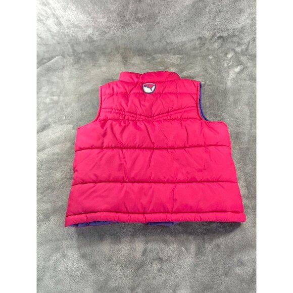 Puma Vest Girl's 3T Pink and Purple puffer vest Full Zip - Picture 5 of 13